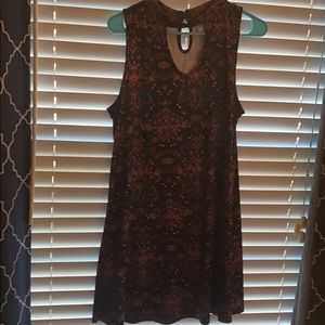 Short Black Floral Dress